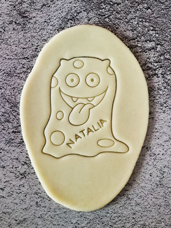 decupator aluat pastă de zahăr fondant biscuiti monstru halloween