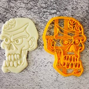 decupator aluat pastă de zahăr fondant biscuiti craniu halloween