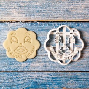 decupator aluat pastă de zahăr fondant inimă mesaj text personalizat biscuiți cadou te iubesc valentine's day ziua îndrăgostiților