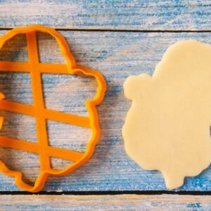 decupator aluat pastă de zahăr fondant panseluță contur