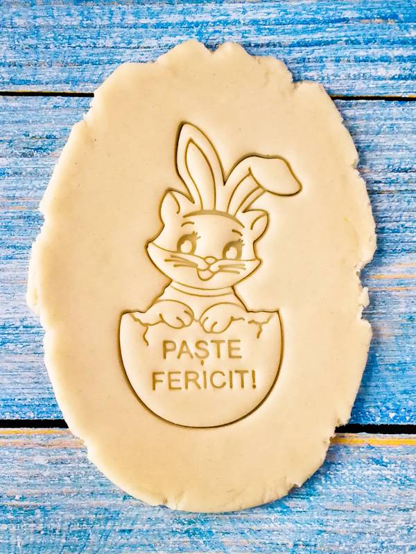 decupator aluat pastă de zahăr fondant pisica paste fericit