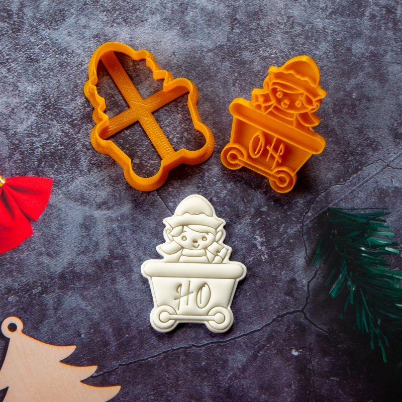 Set 6 decupatoare și ștampile "Tren Crăciun" - imagine 5