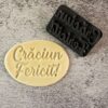 ștampilă aluat pastă de zahăr fondant biscuiti craciun fericit