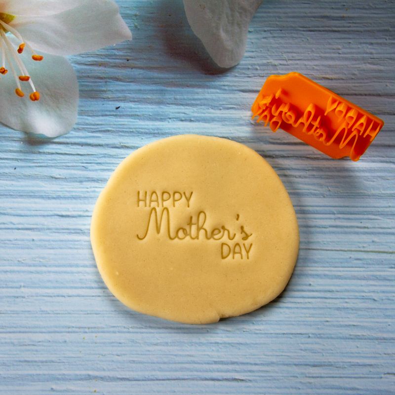 stampila pasta de zahar aluat text happy mother's day